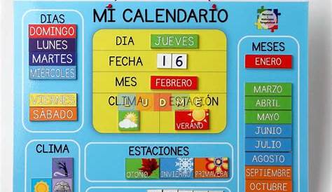 Fichas para interpretar el calendario en Primaria
