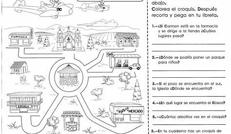 Croquis Para Niños De Preescolar - Plano Mapa Y Croquis Que Son Y En