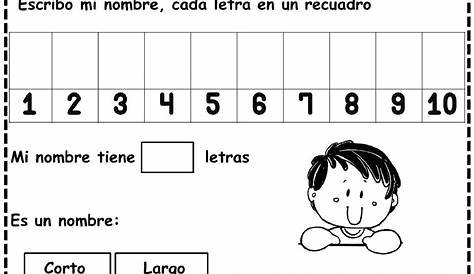 practico mi nombre hoja 9 | Actividades de nombres en el preescolar