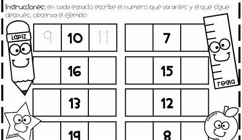 Tarjetas para trabajar los números del 1 al 20 | Números preescolar