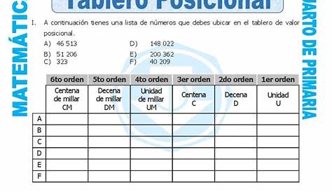 ejercicio valor posicional (2) – Imagenes Educativas