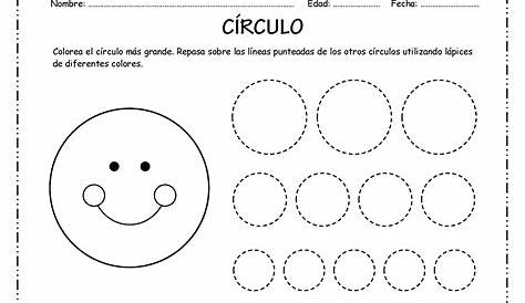 circulo | Kindergarten math worksheets, Math worksheets, Kindergarten math