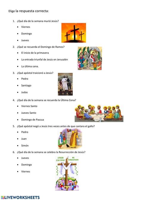 actividades de semana santa para primaria