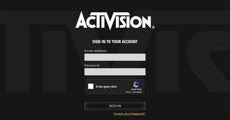 activision login webpage