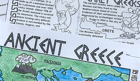 Activities For Ancient Greece Map