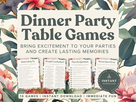 Activities For Dinner Party