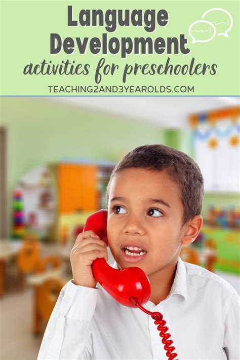 activities to help language development