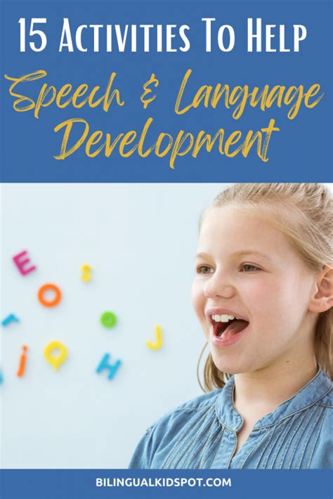 activities to help with speech development
