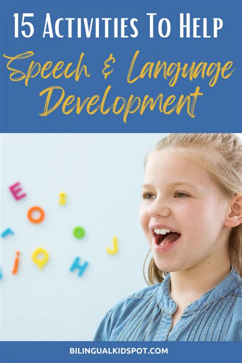 activities to support language development