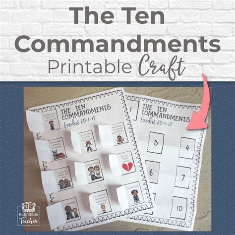 activity about 10 commandments