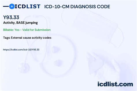 Activity Jumping Icd 10