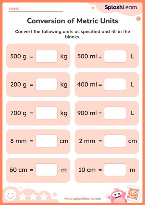 Activity Sheets To Convert Between Units