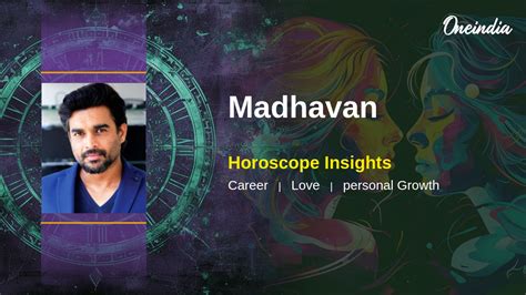 Actor Madhavan Horoscope