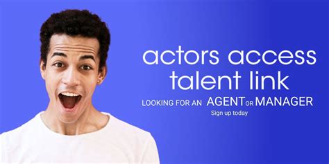 actors access talent link support