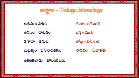 actual meaning in telugu