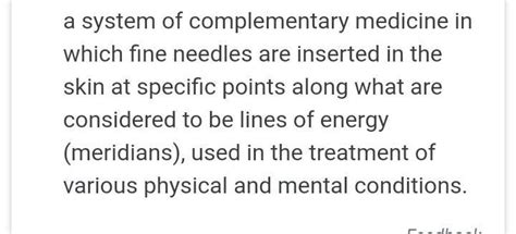 Acupuncture Meaning Brainly