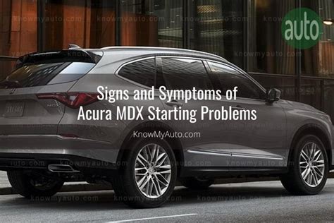 Acura No Start, 2005 MDX Won't Crank...1 Click...Fixed... YouTube