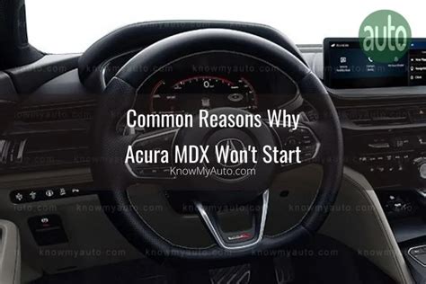 Acura No Start, 2005 MDX Won't Crank...1 Click...Fixed... YouTube