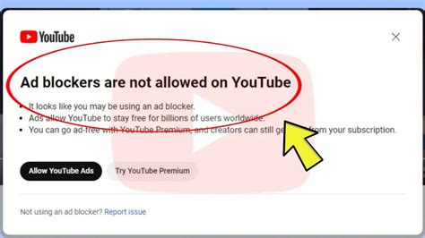 ad blockers are not allowed on youtube bypass