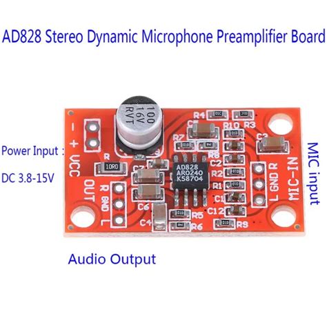 Ad828 Stereo Dynamic Microphone Preamplifier
