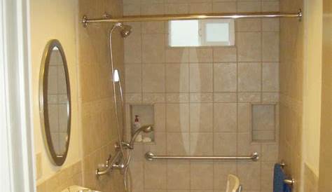 Example of a single ADA bathroom layout - Overhead Handicap Toilet