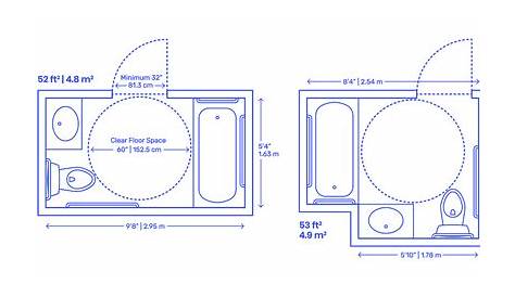 Alternate Bathroom Dimensions | Bathroom dimensions, Ada bathroom, Grab