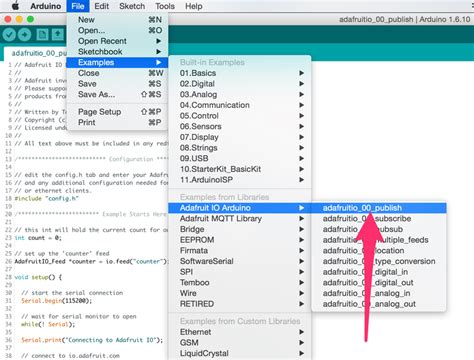 Adafruit Io Examples