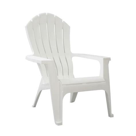 adams mfg corp white resin stackable adirondack chair
