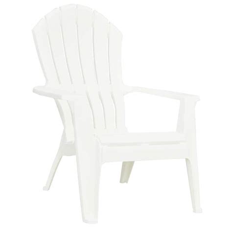 adams mfg corp white resin stackable adirondack chair