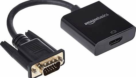 AmazonBasics Adaptateur VGA (mâle) vers HDMI (femelle