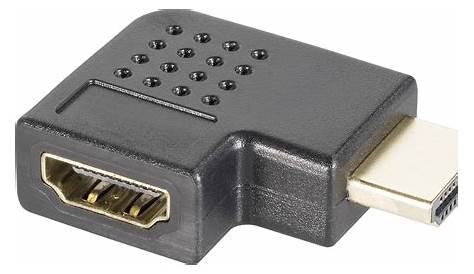 NEDIS Adaptateur HDMI mâle / HDMI femelle (coudé 90