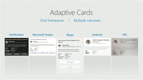 Adaptive Card Versions