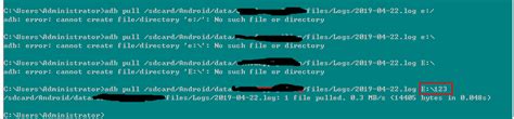 Adb Error Cannot Create File/Directory