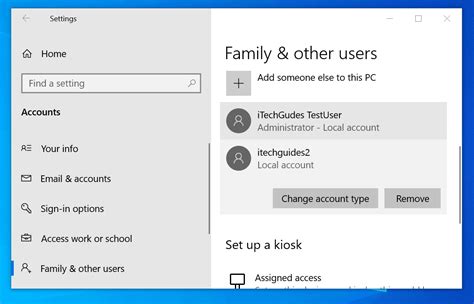 Add Local User Windows 10 How to Add a Local User in Windows 10
