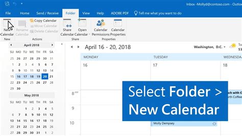 Add A New Calendar In Outlook