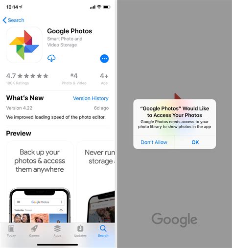 Add google photos to iphone