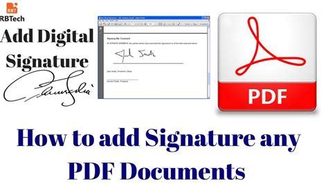 How to create and apply your electronic signature on a PDF document
