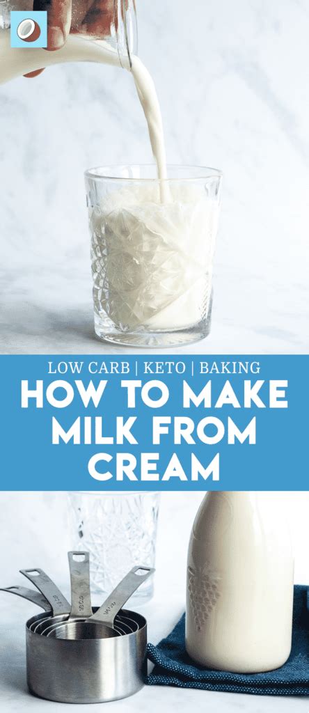 How To Make Milk From Heavy Whipping Cream (or any cream) Recipe