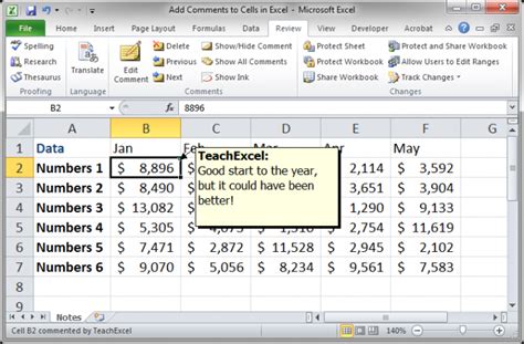 Add Note to Excel Cell