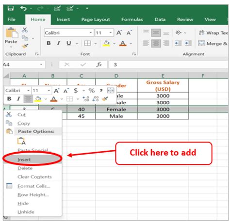 5 Ways Add Row Excel