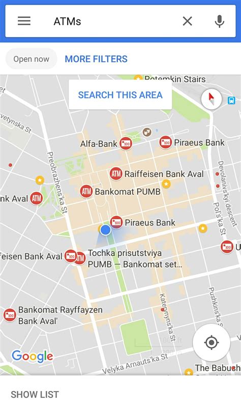 add atm to google maps