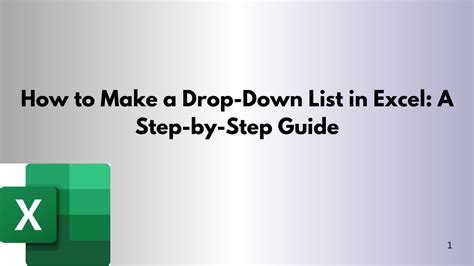 Add Drop Down List In Excel Mac