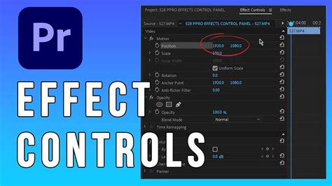 Add Effect Controls in Premiere Pro