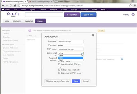 add email address to yahoo mail account