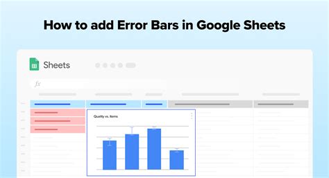 How to Add Error Bars to Charts in Google Sheets Statology