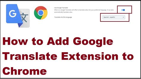Add Extension Google Translate