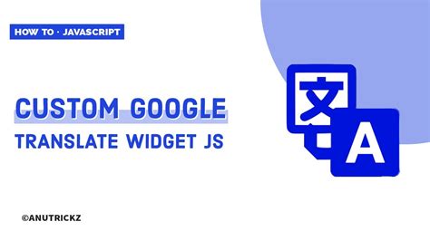 add google translate widget to website