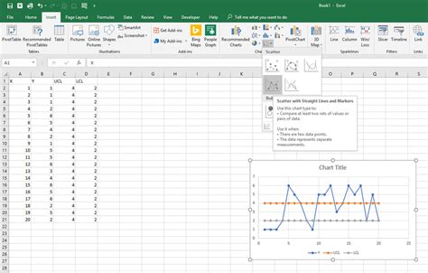 add horizontal line to excel plot