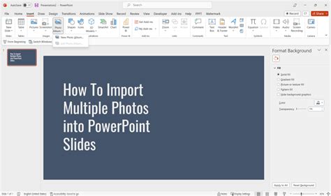 Add Multiple Pictures To Slides In Powerpoint