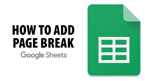 How to add a page break in Google Docs